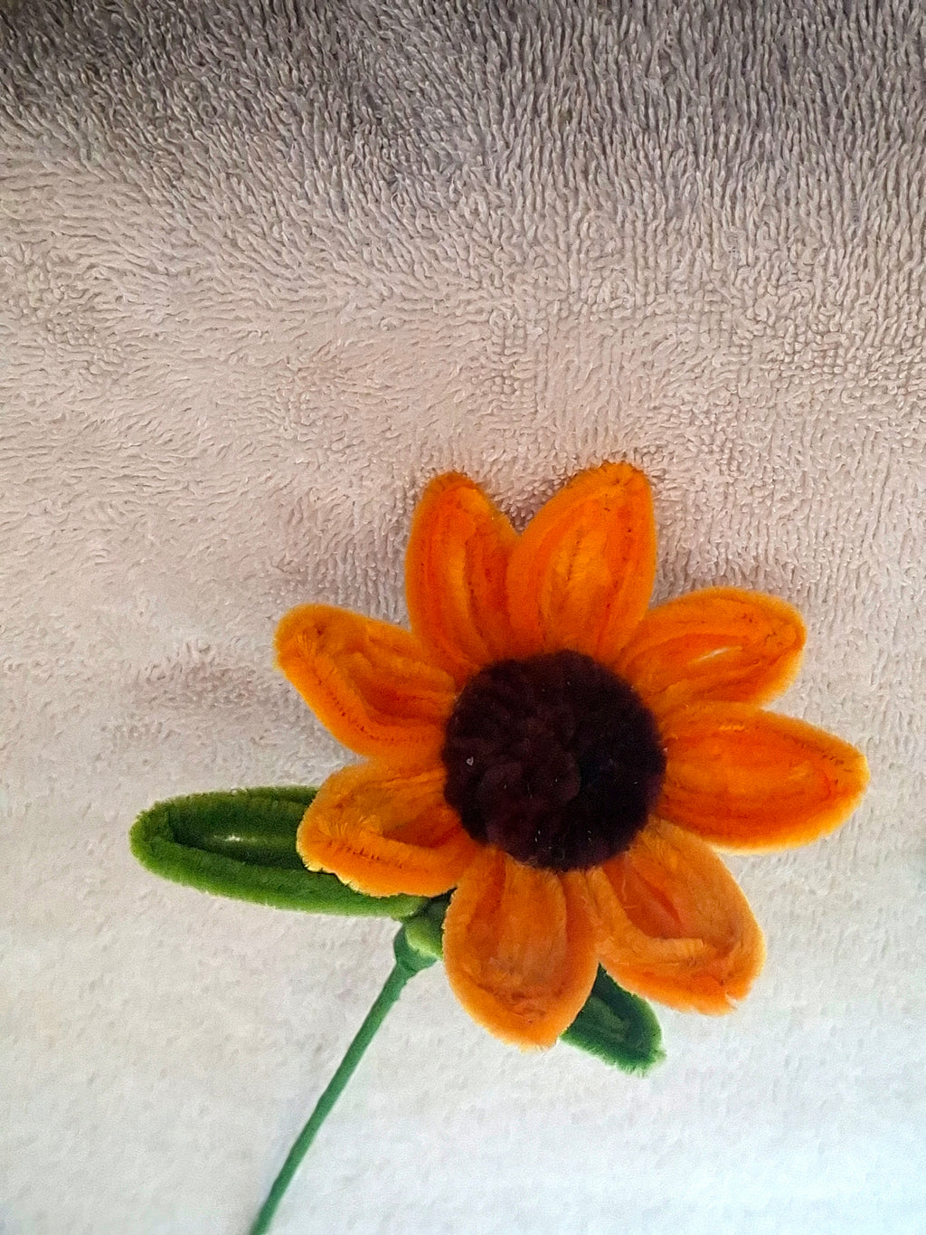 Chenille sunflowers