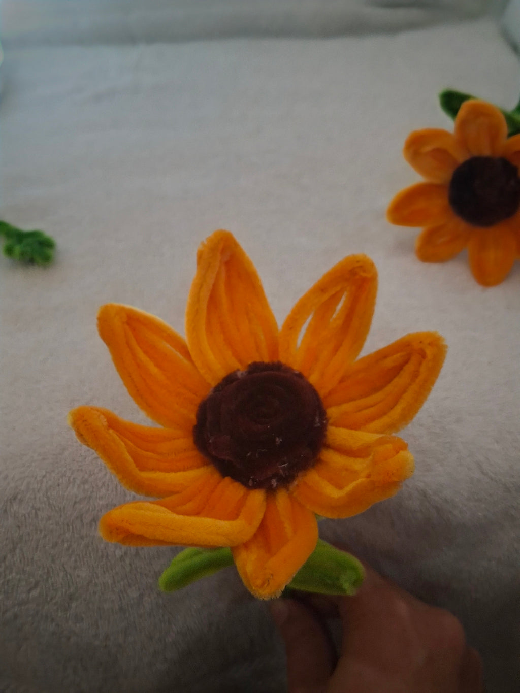 Chenille sunflowers