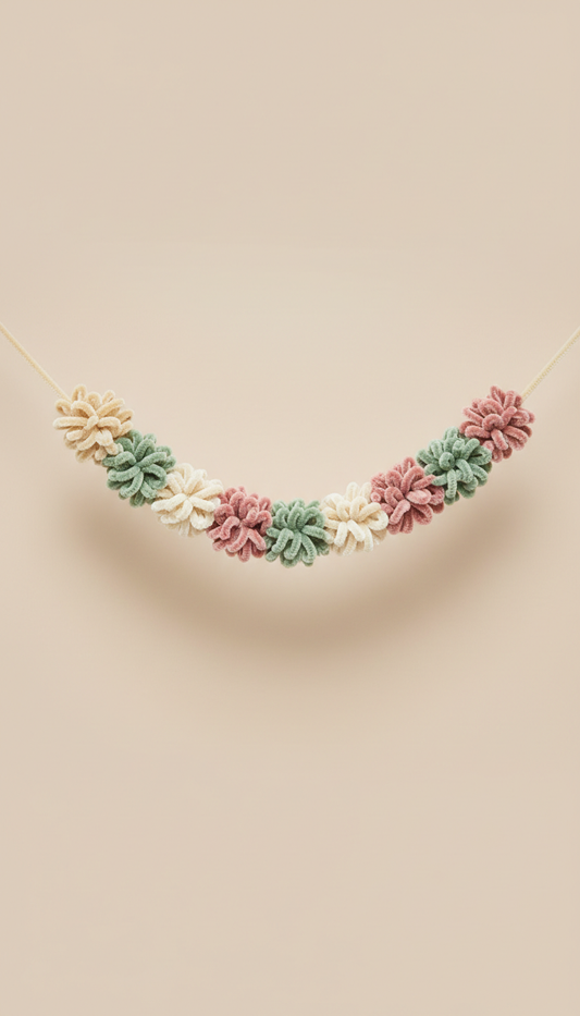 Handmade Pipe Cleaner Garland for Mantels