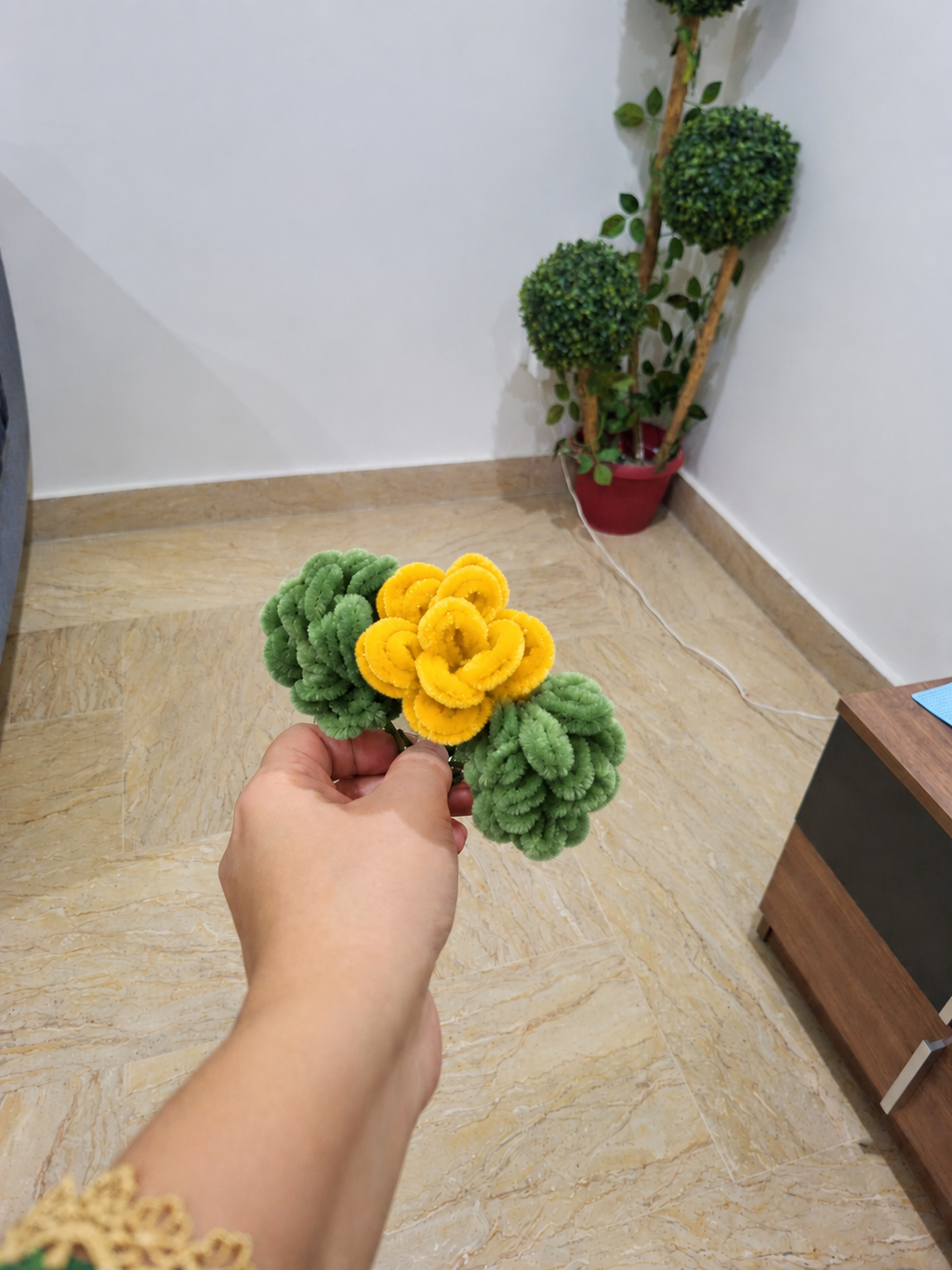 Hand made chenille gajray