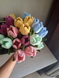 Hand made chenille Tulip